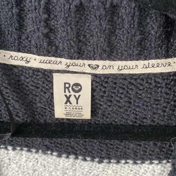 Roxy duster black and white size xlrge junior - Picture 2 of 2